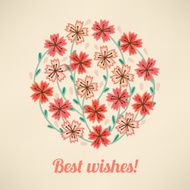 Floral Greeting Card N75