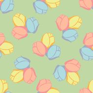 Seamless with vintage floral pattern N69