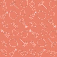 Birthday Seamless Abstract Vector Pattern