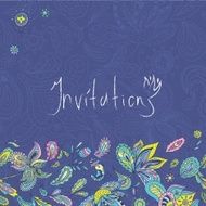 Blue Indian Invitation Template