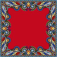 floral vintage frame ukrainian ethnic style