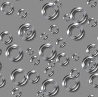 Abstract metal circles seamless background