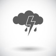Storm flat icon N2