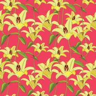 Floral seamless background flourish pattern