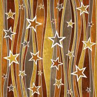 Abstract decorative paneling - Stars seamless pattern