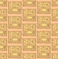 Sketch wine barrel in vintage style N9