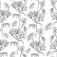 Tansy flowers pattern N2
