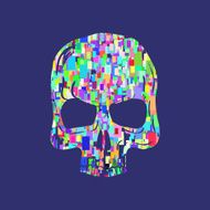 Skull illustration t-shirt graphics vector