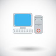 Computer flat icon 2