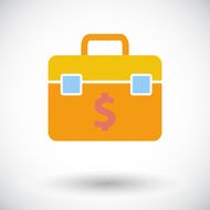 Briefcase single icon