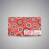 Abstract Beautiful Gift Card Design Vector Illustration N40