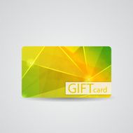 Abstract Beautiful Gift Card Design Vector Illustration N43