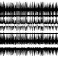 Abstract seamless pattern Wave shape diagram in black and white