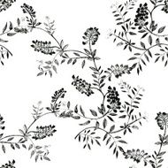Wild flowers seamless pattern on white background N8