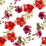 Petunia flower pattern