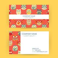 Business Card with Owls