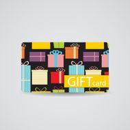 Abstract Beautiful Gift Card Design Vector Illustration N57