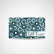 Abstract Beautiful Gift Card Design Vector Illustration N62