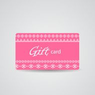 Abstract Beautiful Gift Card Design Vector Illustration N85