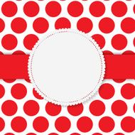 Retro Frame on Cute Background Vector Illustration N2