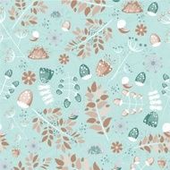 Floral seamless pattern - vector illustration N13