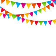 Party Background with Flags Vector Illustration EPS 10