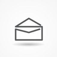 Mail Post Icon Vector Illustration