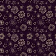 elegant geometric floral seamless pattern N5