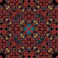 Red seamless background pattern Vintage asian design
