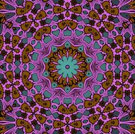Seamless psychedelic paisley background N11
