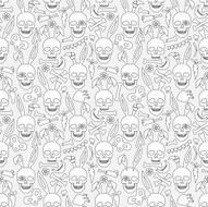 bunny skull wallpaper