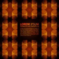 seamless orange glowing ethnic pattern N2