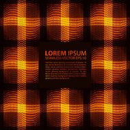 seamless orange glowing ethnic pattern N3