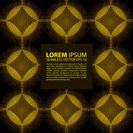 seamless yellow glowing ethnic pattern N4