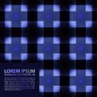 seamless blue glowing ethnic pattern N2