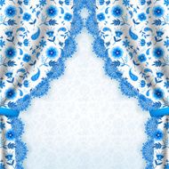 Decorative flower background Vector illustration N4