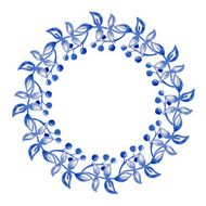 Blue flowers ornament N4