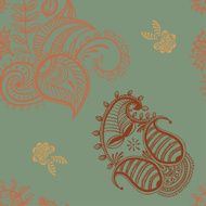 ethnic seamless pattern Indian ornament kaleidoscopic flora pattern mandala range N2