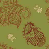 ethnic seamless pattern Indian ornament kaleidoscopic flora pattern mandala range N4