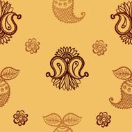 ethnic seamless pattern Indian ornament kaleidoscopic flora pattern mandala range N9