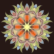 Circular Floral Ornament N14