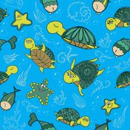 Pattern with turtles N2