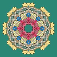 Circular Floral Ornament N15