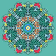 Circular Floral Ornament N16