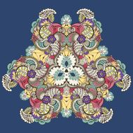 Centrally Located Floral Ornament