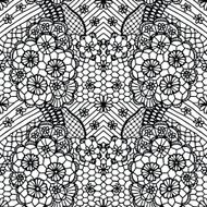 Lace seamless pattern with flowers N254