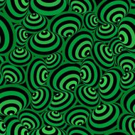 Seamless geometrical contrast background with black and green ci