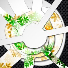 layered abstract background with snowflakes image N5
