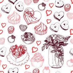 Romantic pattern for lovers