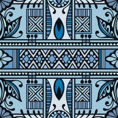 Vector geometric pattern with seamless texture Tribal ethnic ornament N14